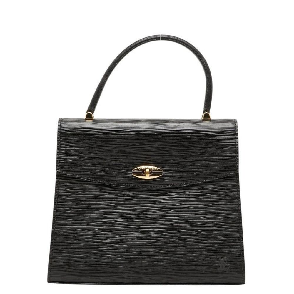 Louis Vuitton Epi Malesherbes Handbag Black